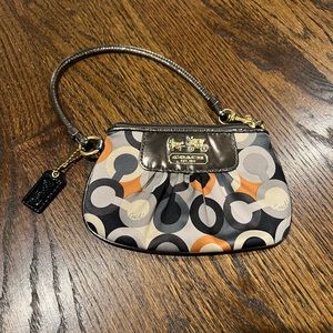 Coach Multicolor Circle Pattern Wristlet